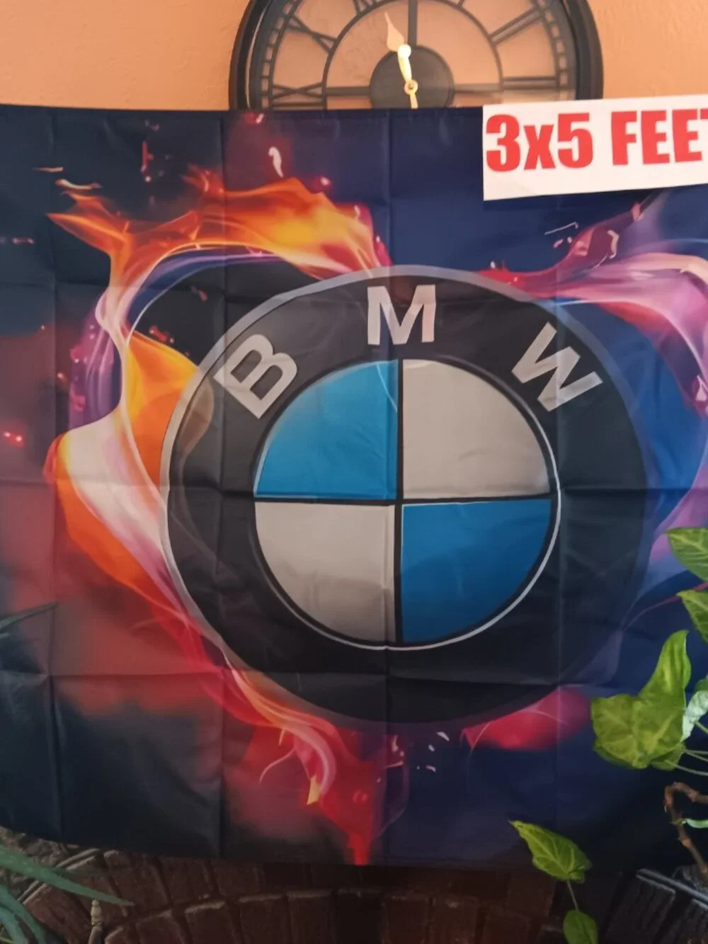 BMW Automobile 3x5 Feet Flag Black